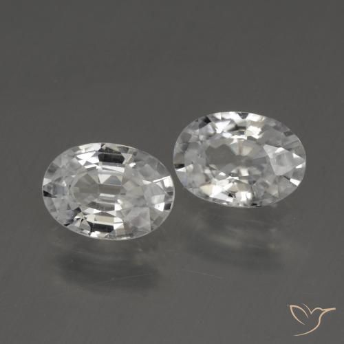 Gemme di Zircone Bianco naturale da 2.46 ct, Ovale, VVS