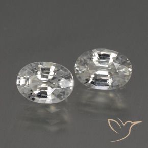 Gemme di Zircone Bianco naturale da 2.50 ct, Ovale, VS