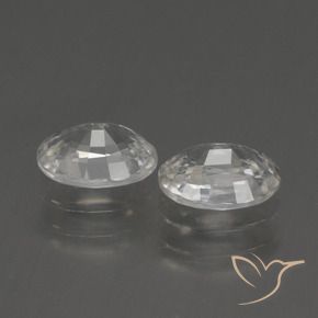 Gemme di Zircone Bianco naturale da 2.50 ct, Ovale, VS