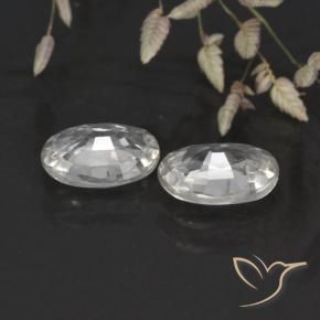 Gemme di Zircone Bianco naturale da 2.09 ct, Ovale, VS