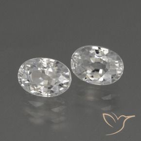 Gemme di Zircone Bianco naturale da 3.02 ct, Ovale, VVS