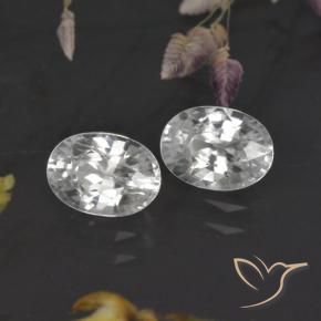 Gemme di Zircone Bianco naturale da 2.63 ct, Ovale, VVS-VS
