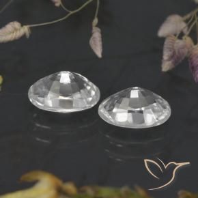 Gemme di Zircone Bianco naturale da 2.63 ct, Ovale, VVS-VS