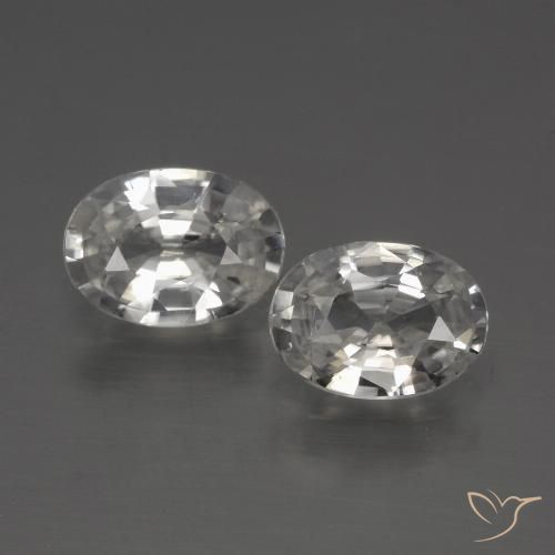 2.27ctw Naturale Bianco Zircone, Ovale, VS