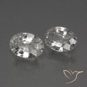 Gemme di Zircone Bianco naturale da 2.27 ct, Ovale, VS
