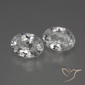 Gemme di Zircone Bianco naturale da 2.49 ct, Ovale, VVS