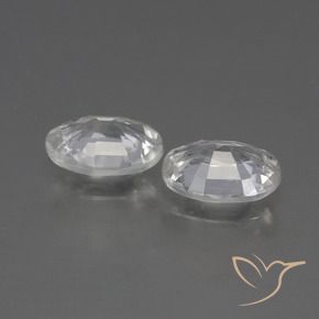 Gemme di Zircone Bianco naturale da 2.06 ct, Ovale, VVS-VS