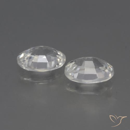 Gemme di Zircone Bianco naturale da 2.42 ct, Ovale, VVS