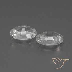 Gemme di Zircone Bianco naturale da 2.12 ct, Ovale, VVS