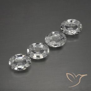 Gemme di Zircone Bianco trasparente naturale da 4.39 ct, Ovale, VS