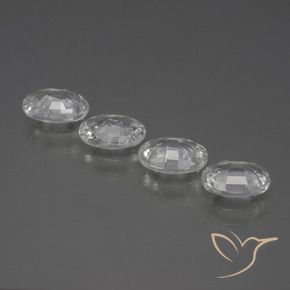 Gemme di Zircone Bianco trasparente naturale da 4.39 ct, Ovale, VS