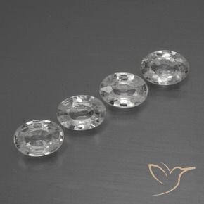 Gemme di Zircone Bianco trasparente naturale da 4.05 ct, Ovale, VS