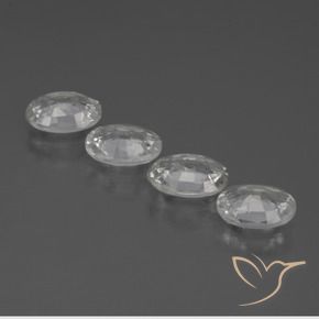 Gemme di Zircone Bianco naturale da 4.34 ct, Ovale, VVS-VS