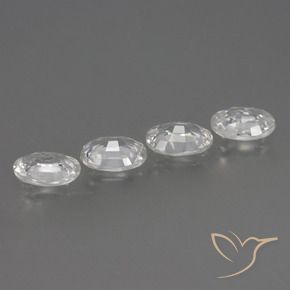 Gemme di Zircone Bianco naturale da 3.98 ct, Ovale, VS