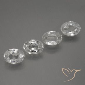 Gemme di Zircone Bianco naturale da 4.79 ct, Ovale, VS