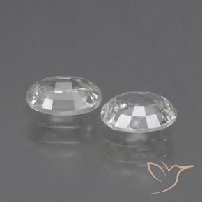 Gemme di Zircone Bianco naturale da 2.29 ct, Ovale, VS