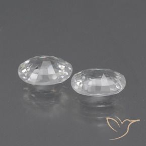 Gemme di Zircone Bianco naturale da 2.21 ct, Ovale, VVS-VS