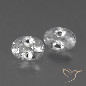 Gemme di Zircone Bianco naturale da 2.31 ct, Ovale, VVS
