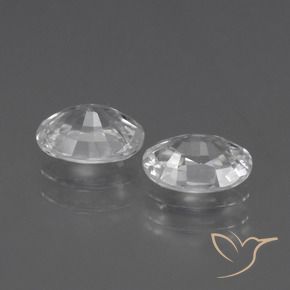 Gemme di Zircone Bianco naturale da 2.31 ct, Ovale, VVS