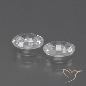 Gemme di Zircone Bianco naturale da 2.11 ct, Ovale, VVS