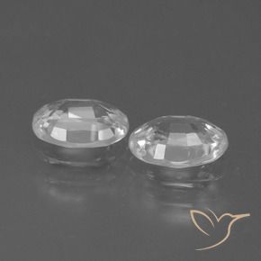Gemme di Zircone Bianco naturale da 2.34 ct, Ovale, VVS