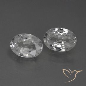 Gemme di Zircone Bianco naturale da 2.38 ct, Ovale, VS