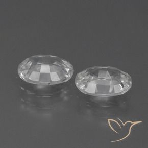 Gemme di Zircone Bianco naturale da 2.38 ct, Ovale, VS