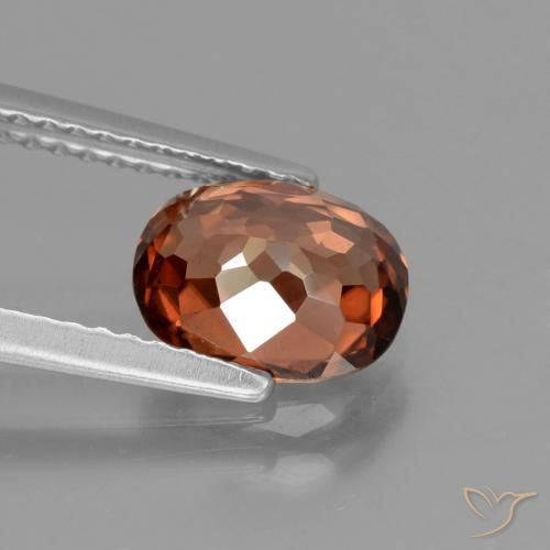 Zircone Arancio Medio naturale da 2.09 ct, Ovale, VS