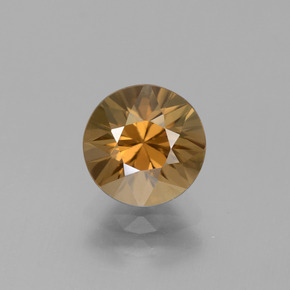 Zircone naturale giallo da 2,61 ct, taglio rotondo, VVS