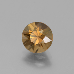 Zircone naturale giallo da 2,61 ct, taglio rotondo, VVS