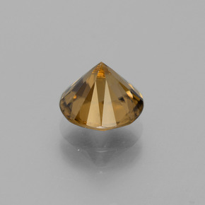 Zircone naturale giallo da 2,61 ct, taglio rotondo, VVS