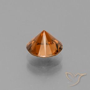Zircone Arancio Medio naturale da 2.30 ct, Rotondo, VS