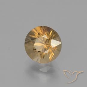 Zircone Golden-Peach naturale da 1.95 ct, Rotondo, VS