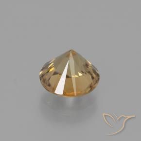 Zircone Golden-Peach naturale da 1.95 ct, Rotondo, VS