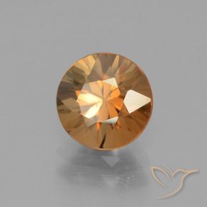 Zircone Arancione scuro naturale da 2.39 ct, Rotondo, VVS
