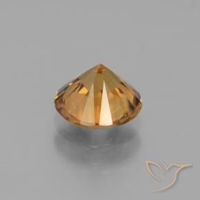 Zircone Arancione scuro naturale da 1.94 ct, Rotondo, VVS