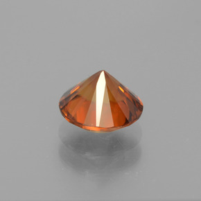 Zircone Arancio dorato naturale da 1.82 ct, Taglio rotondo, VVS-VS