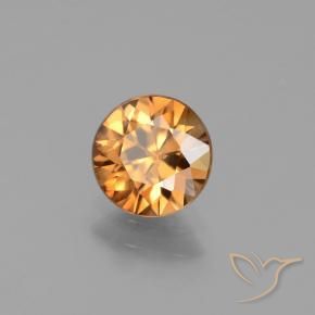 Zircone Oro medio naturale da 1.71 ct, Rotondo, VS