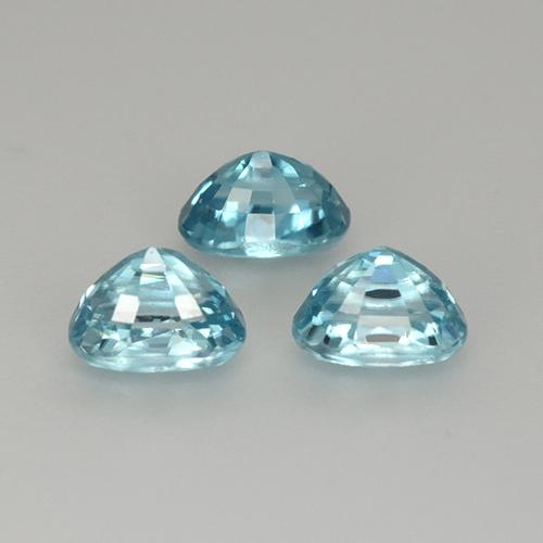 Gemme di Zircone Blu naturale da 1.80 ct, Taglio ovale, VS