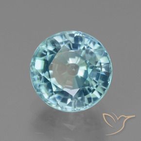 Zircone Blu Acqua Profondo naturale da 3.29 ct, Rotondo, VS