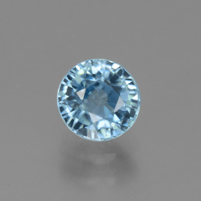 Zircone Blu naturale da 2.79 ct, Taglio rotondo, VVS
