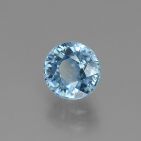 Zircone Blu naturale da 2.79 ct, Taglio rotondo, VVS