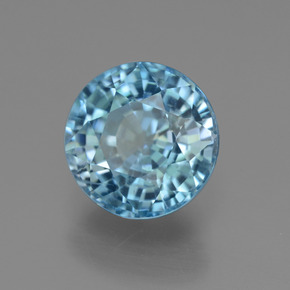 Zircone Blu naturale da 5.13 ct, Taglio rotondo, VS