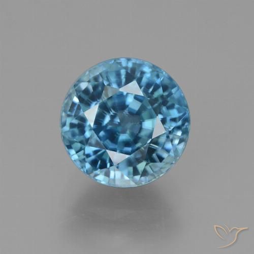 Zircone Blu naturale da 4.93 ct, Rotondo, VVS