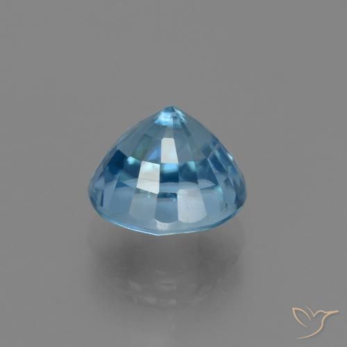 Zircone vero blu naturale da 4.20 ct, Rotondo, VS