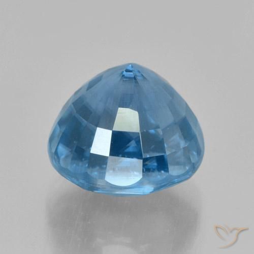 Zircone Blu naturale da 5.72 ct, Rotondo, VVS