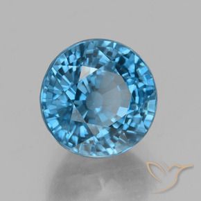 Zircone Blu naturale da 4.68 ct, Rotondo, VVS