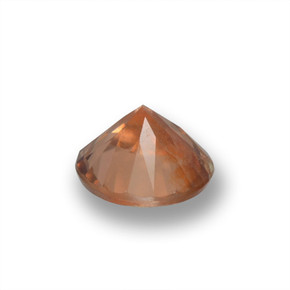 Zircone Arancione naturale da 0.55 ct, Taglio rotondo, VS