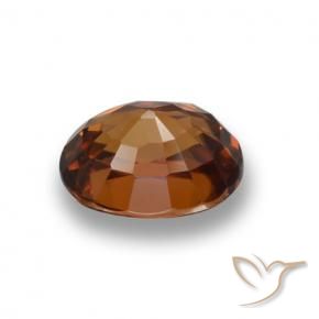 Zircone Arancio medio-scuro naturale da 2.37 ct, Ovale, VVS