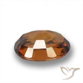 Zircone Arancione Ambra naturale da 2.07 ct, Ovale, VVS-VS
